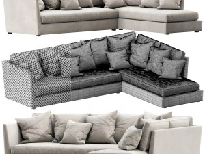 flexform victor chaise lounge 3D Model