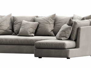 flexform victor chaise lounge 3D Model
