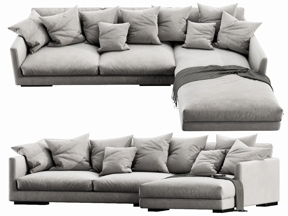 flexform magnum chaise lounge 3D Model .c4d .max .obj .3ds .fbx .stl .blend 