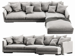 flexform magnum chaise lounge 3D Model