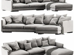 flexform magnum chaise lounge 3D Model
