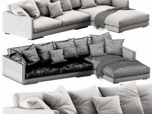 flexform magnum chaise lounge Modelo 3D
