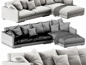 flexform magnum chaise lounge 3D Model