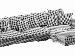 flexform magnum chaise lounge 3D Model