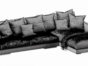 flexform magnum chaise lounge Modelo 3D