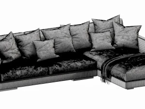 flexform magnum chaise lounge 3D Model