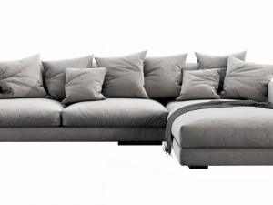 flexform magnum chaise lounge Modelo 3D