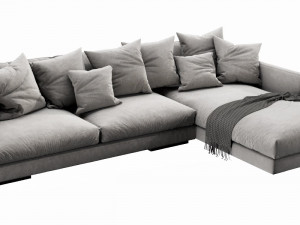 flexform magnum chaise lounge Modelo 3D