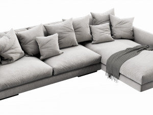 flexform magnum chaise lounge Modelo 3D