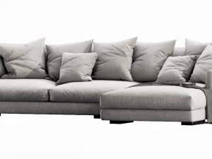 flexform magnum chaise lounge Modelo 3D