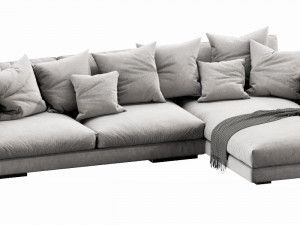 flexform magnum chaise lounge Modelo 3D