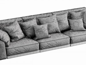 poliform paris seoul 3 seater Modelo 3D