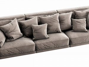 poliform paris seoul 3 seater Modelo 3D