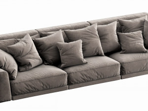 poliform paris seoul 3 seater Modelo 3D