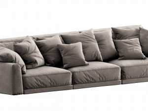 poliform paris seoul 3 seater Modelo 3D