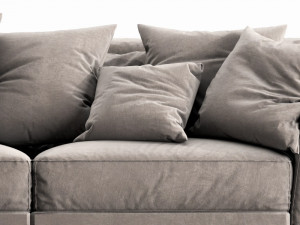 poliform paris seoul 3 seater Modelo 3D