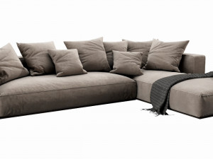 flexform grandemare chaise lounge Modelo 3D