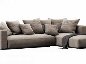 flexform grandemare chaise lounge Modelo 3D