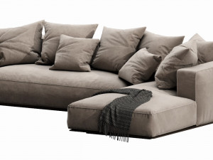 flexform grandemare chaise lounge Modelo 3D