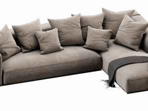 flexform grandemare chaise lounge Modelo 3D