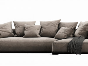 flexform grandemare chaise lounge Modelo 3D