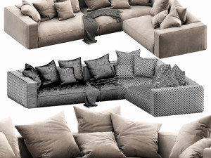 flexform grandemare sectional 3D Model