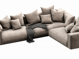 flexform grandemare sectional 3D Model