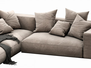 flexform grandemare sectional 3D Model