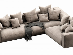 flexform grandemare sectional 3D Model
