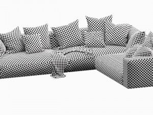 flexform grandemare sectional 3D Model