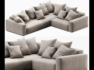 flexform lario sectional 3Dモデル