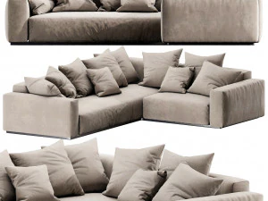 flexform lario sectional 3D Model