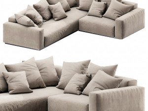 flexform lario sectional Model 3D