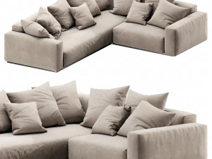 flexform lario sectional 3D Model