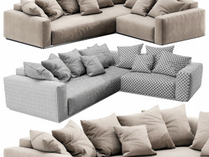flexform lario sectional Model 3D