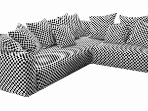 flexform lario sectional Model 3D