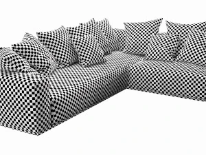 flexform lario sectional 3D Model