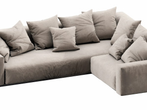 flexform lario sectional Model 3D