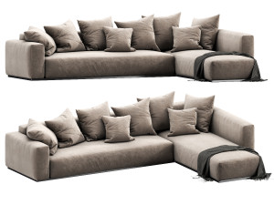 flexform lario chaise lounge 3Dモデル