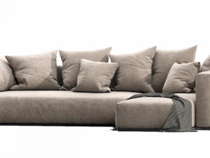 flexform lario chaise lounge 3D Model