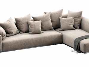 flexform lario chaise lounge 3D Model