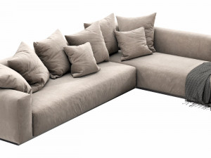 flexform lario chaise lounge Modello 3D