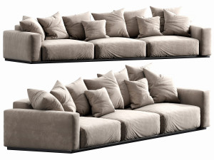 flexform lario chaise lounge 3Dモデル