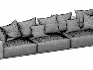 flexform lario chaise lounge Modello 3D