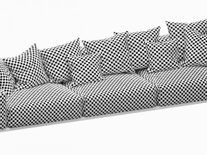 flexform lario chaise lounge Modello 3D