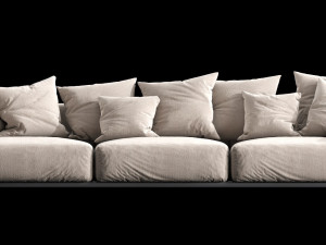 flexform lario chaise lounge Modello 3D