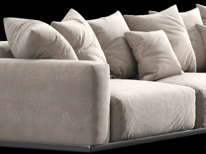 flexform lario chaise lounge Modello 3D