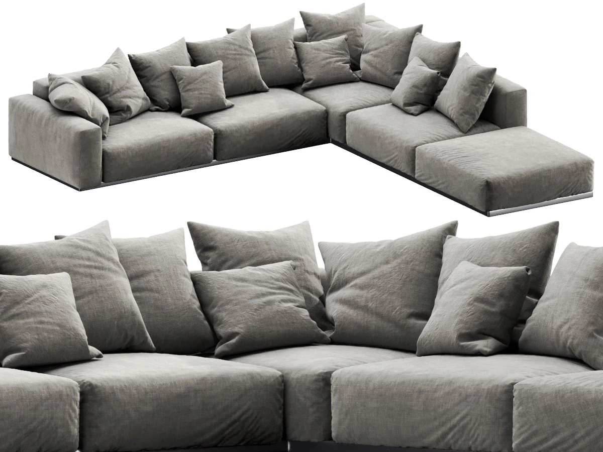 flexform lario sectional 3D Model .c4d .max .obj .3ds .fbx .stl .blend 
