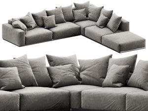 flexform lario sectional 3Dモデル
