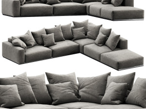 flexform lario sectional 3Dモデル